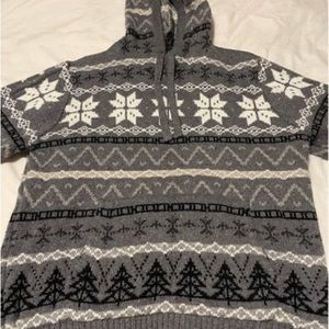 Mens American Eagle M pull over sweater with hood